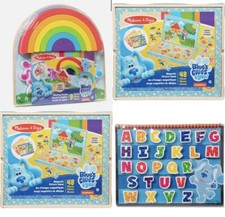 Melissa  Doug Blue  s Clues  You Picture, ABC  s Board, Rainbow Set Lot of 4