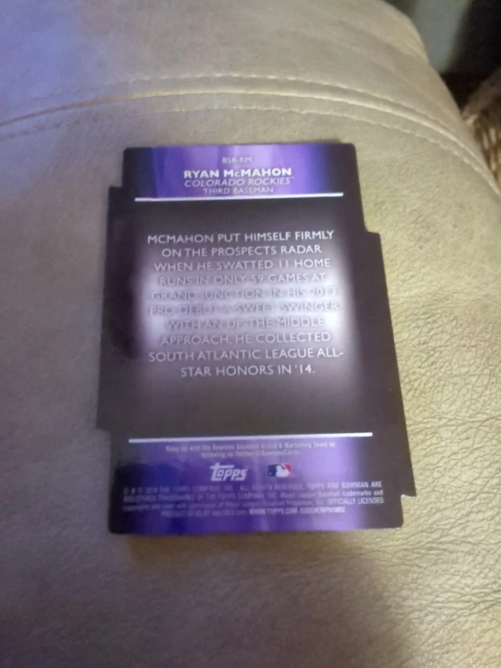 2014 Bowman Draft Ryan McMahon Xfractor /99 Die Cut Scout's Breakouts #BSB-RM  - Image 3 of 3