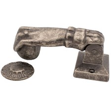 Benini Türklopfer Hand Door Knocker Gothic Viktorianisch Antik Optik