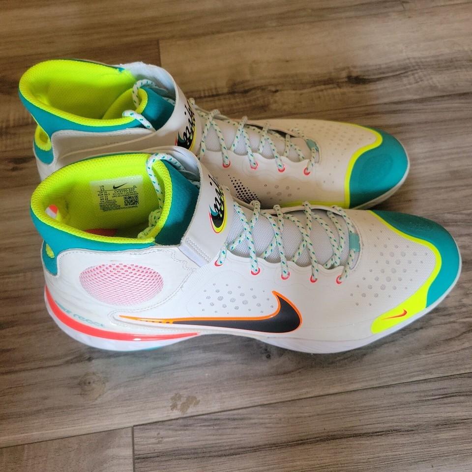 Nike Alpha Huarache Elite 3 Mid Baseball Cleats Mens 15 White Green