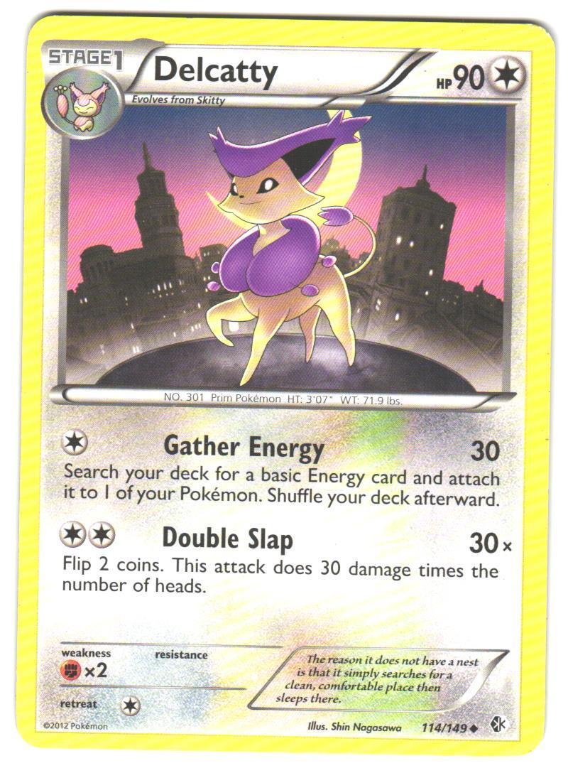 Pokemon Boundaries Crossed Delcatty #114/149 LP Uncommon