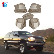 Seat Cover Driver&Passenger Bottom&Top Tan For 2003-2006 GMC Yukon Sierra Denali