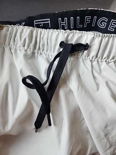 Tommy Hilfiger Outline Flag Swim Trunks Mens S White Mesh Lined NEW - Picture 8 of 9