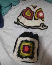 Handmade crochet hats and bags