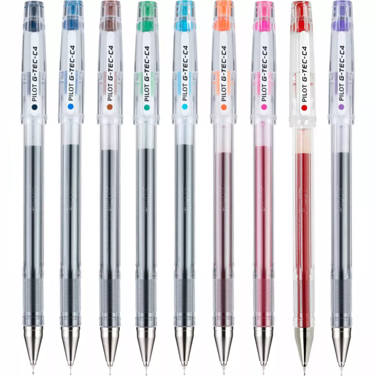 Pilot G Tec C4 Rollerball Pen Microtip Extra Fine 0.4mm Gel Ink All Colours