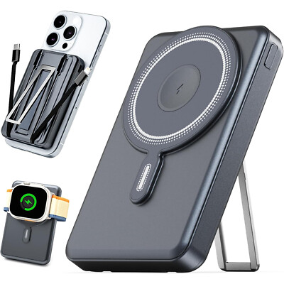 Magsafe Powerbank 10,000mAh für iPhone und Apple Watch Magnetische Powerbank 20W