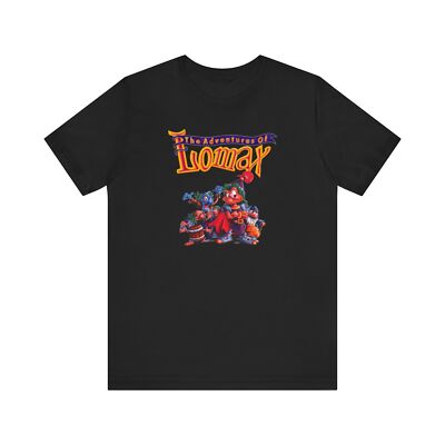 The Adventure of Lomax PS1 Retro Style Cover Art Unisex Jersey Short Sleeve Tee