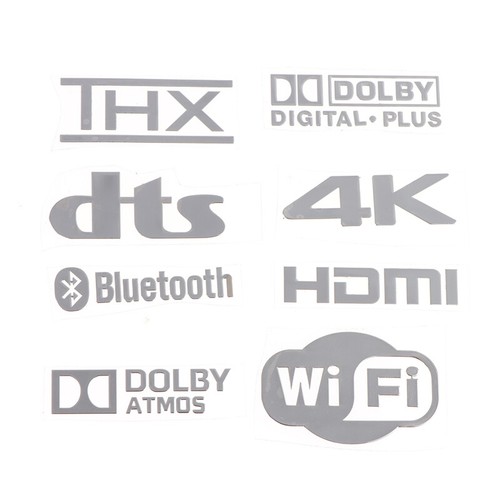 Dolby Bluetooth WiFi THX DTS TrueHD Surround Speaker Certification Metal Sticker
