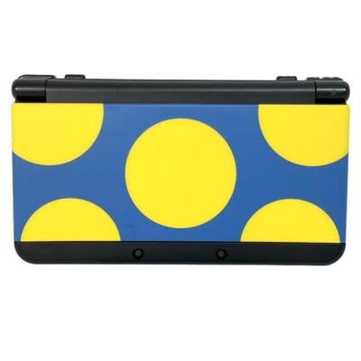 NINTENDO Polka Dot Blue Yellow Cover Plates New 3DS Console