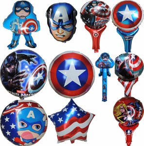 Captain America Balloon Avengers Birthday Party Decor Lolly Bag