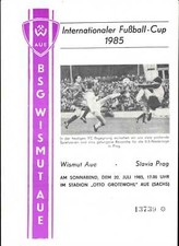 IFC 20.07.1985 BSG Wismut Aue - Slavia Prag, InterToto Cup