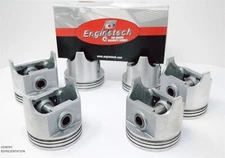 Fits 1979-1990 Jeep 4.2L 258 L6 12V- (6) Dish Pistons and Ring Set