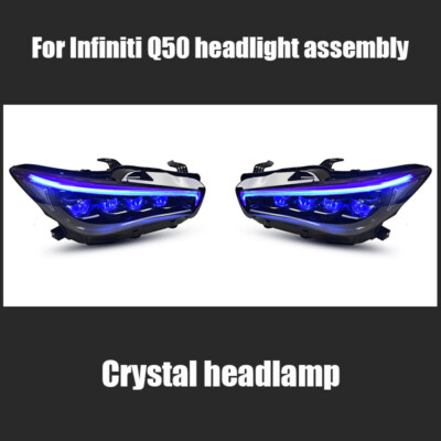LED-Scheinwerfer Montage für Infiniti Q50 14-19 LED DRL ersetzen Fabrik Halogen