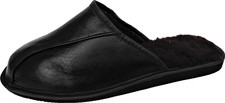 Warm slippers-slides, size 44, real leather, made in Poland 19.9-5.14/45 