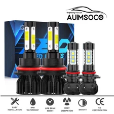 For Ford Excursion XLT Sport Utility 2000-2004 LED Headlight Fog Light Bulbs Kit