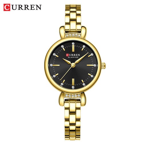 CURREN Women Analog Watch Elegant Rhinestone Steel Girls Wristwatch Female Watch - Picture 17 of 19