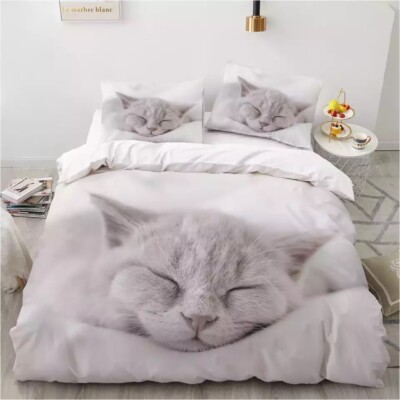 Cat   Design 3 Piece Duvet Set