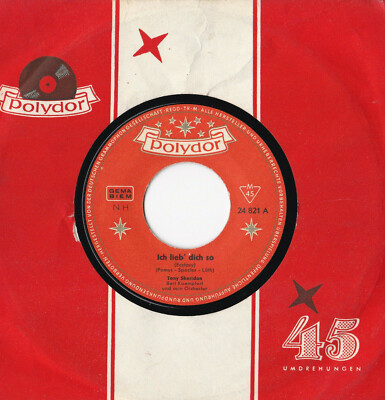 Tony Sheridan  -Ich Lieb' Dich So (Ecstasy) / Der Kiss-Me Song- 7'' 45 GER, 1962