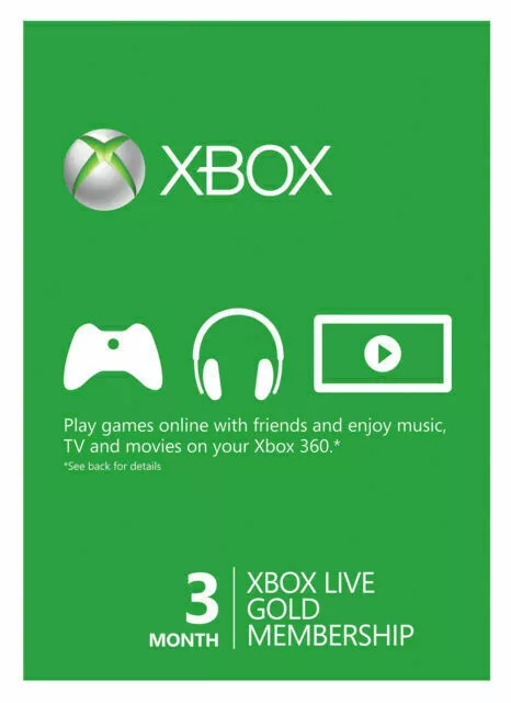 [FAST DELIVERY!] XBOX LIVE GOLD / GAME PASS CORE 3 Months Membership Xbox