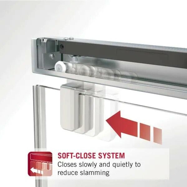 Delta Frameless Sliding Shower Door, Delta Sliding Shower Door Track Assembly Kit