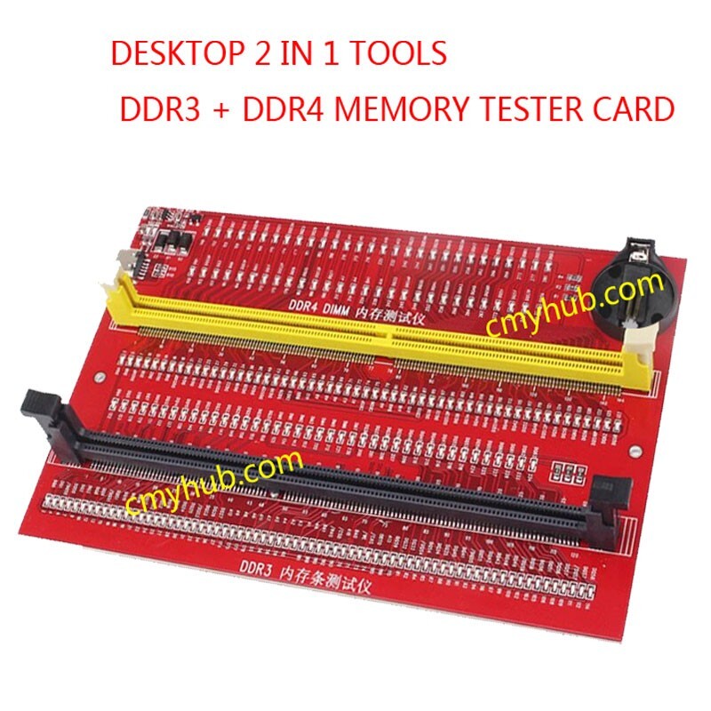 Desktop Compute Mainboard DDR3 DDR4 RAM Memory Diagnostic Analyzer Tester  Card