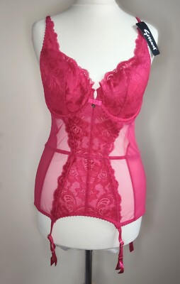 Gossard Gypsy Padded Balcony Basque Red 32D