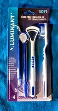 LUMINANT Oral Care Kit/4 Pieces+  Bonus Battery Powered Toothbrush (Soft) NEW.
