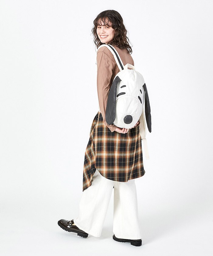 【極美品】LesPortsac×PEANUTS リュック 黒 スヌーピー スヌーピー」の顔型バックパックも再販！ レスポートサック
