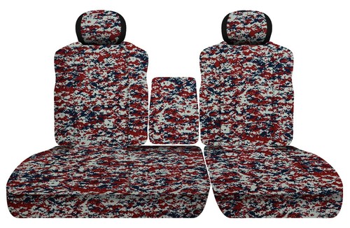 Seat covers Fits Toyota Tundra truck 99-04 40/60 Seat with Console Camouflage - Picture 18 of 18