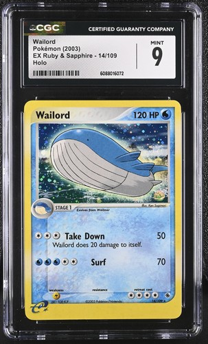 Wailord graded CGC 9 for sale on eBay