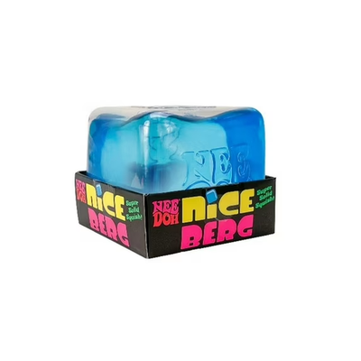 NEEDOH NICE BERG GIANT スクイーズ 青　一個 NeeDoh Nice Berg Blue XL Giant Nee Doh Niceberg Solid Squish Cube