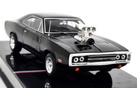Ixo 1/43 Dodge Charger R/T 1970 Blown Engine Black Diecast Scale Model Car
