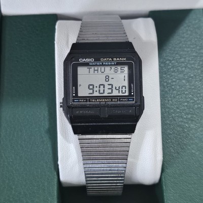 Digital Vintage Casio Data Bank DB-30 Telememo 30 Japan Made Men's Watch