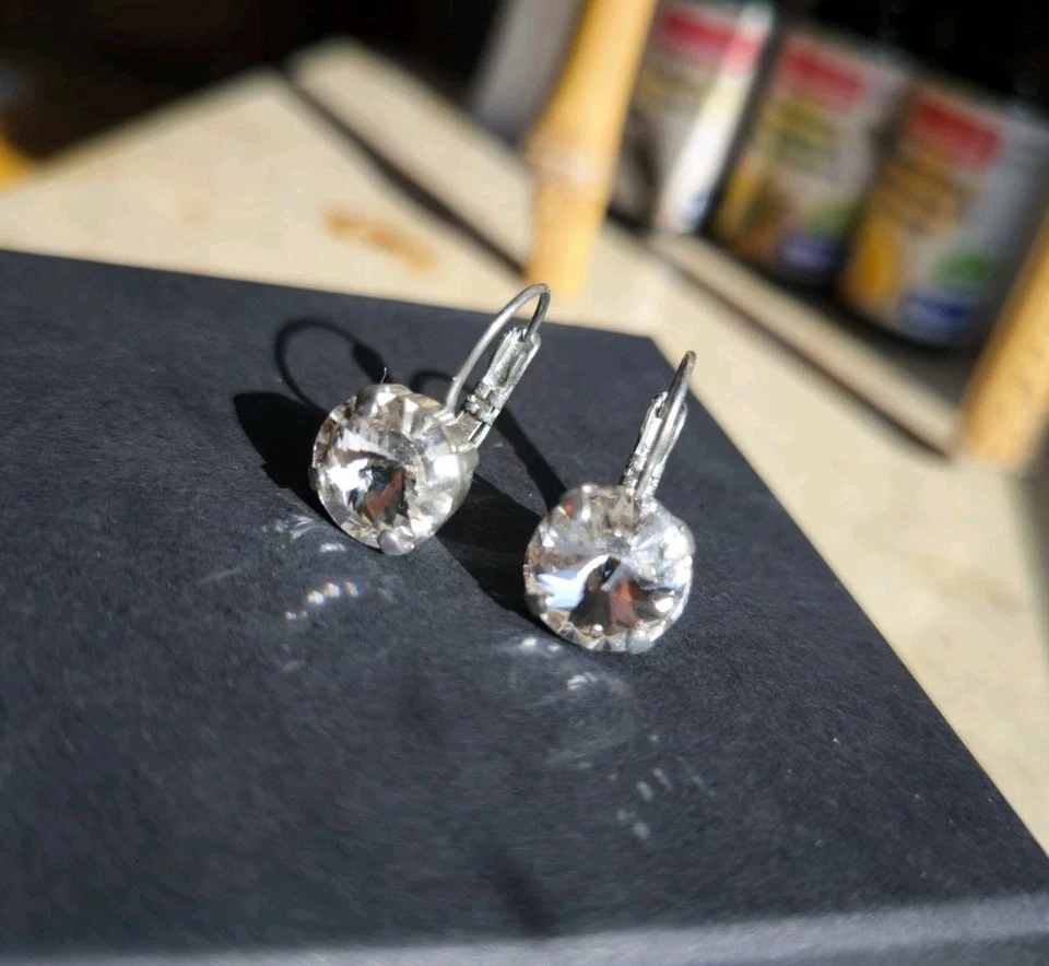 Swarovski Rivoli Crystal Ohrringe 10 mm, Swarovski Elements 