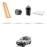 Hoffcar Wartungsset - 4 Filter FüR Renault Kangoo 1.5 DCI 62KW Ab 2005