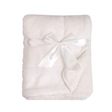 Heavenly Soft Chenille Sherpa Toddler Blanket, Warm and Cozy, Ivory, 36" x 48...