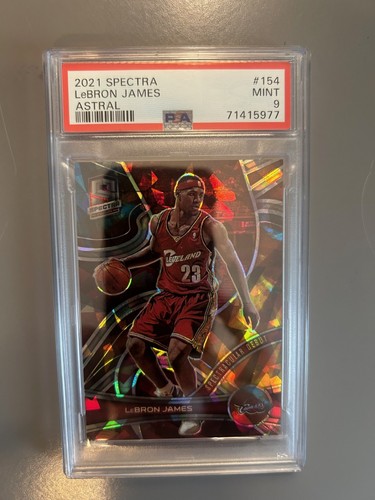 2021 PANINI SPECTRA LEBRON JAMES ASTRAL ICE PRIZM  23/35 PSA 9