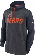 Nike Men  s Chicago Bears 2 Tone Surrey Hoodie Sweatshirt Medium M NFL Football
