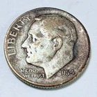 1954 Roosevelt Dime 90% Silver Coin Circulated Coin #6190