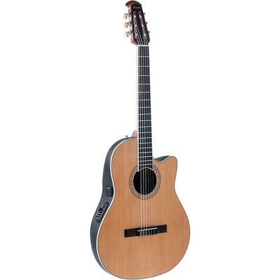 Ovation CS24C Celebrity Traditional Mid-Depth Nylon-String Classical A/E Guitar