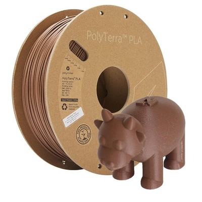 Polymaker 1.75mm Matte PLA Filament Earth Brown 1kg 3D Printing Filament