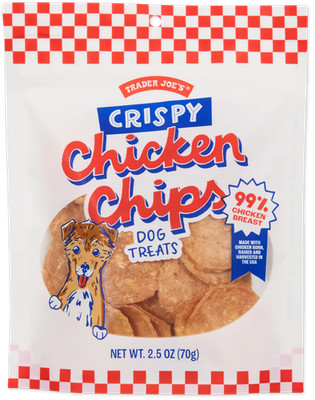 2-Pack Trader Joe's Crispy Chicken Chips Dog Treats