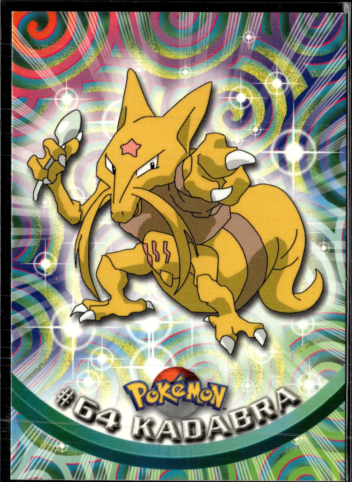 1999 Topps Pokemon TV Animation Edition Series 1 #64 Kadabra