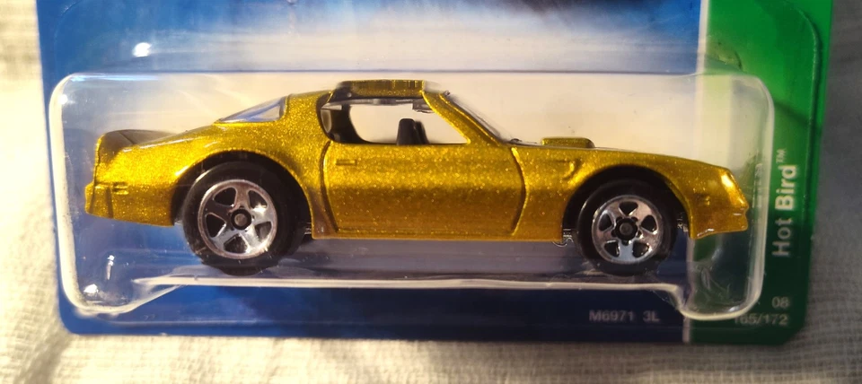 Hot Wheels РЕДКИЙ Hot Bird Золотой Pontiac Trans Am T-Hunt ОШИБКА Отсутствуют 3 Тампо - Изображение 2 из 4