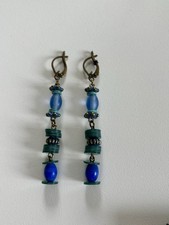 Konplott Ohrringe Blau Vintage Boho Chic