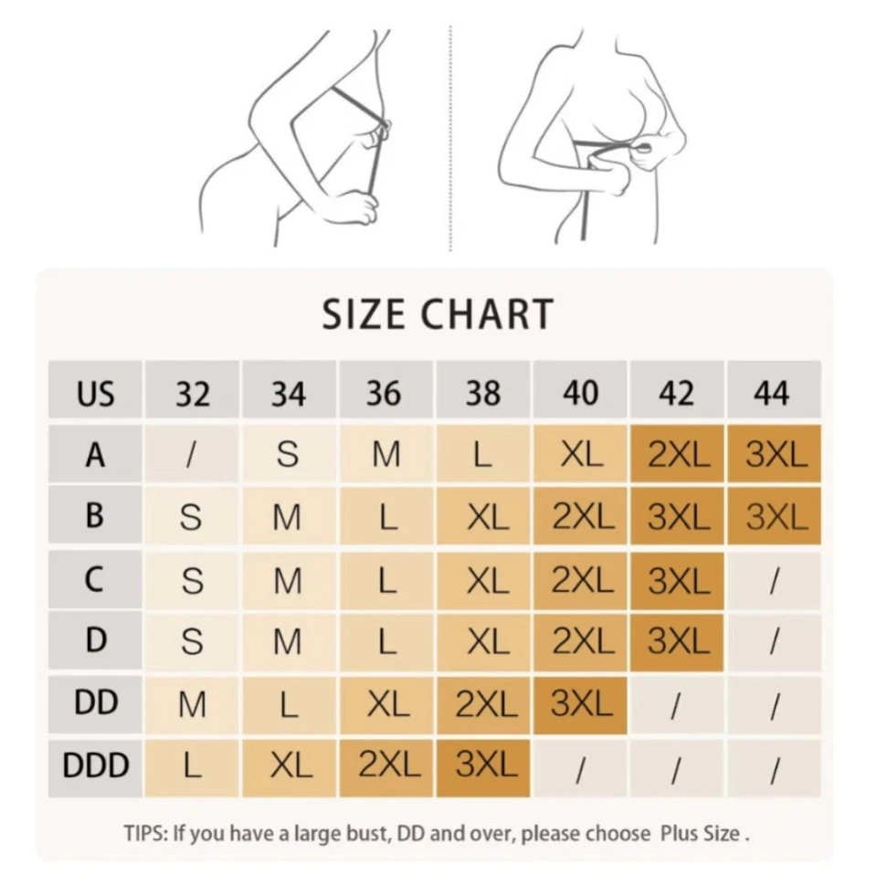 Sutiã feminino Deep V sem fio push up acolchoado sem costura conforto sem aro - Imagem 3 de 3