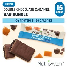 Weight Loss Double Chocolate Caramel Bar Pack, 10g Protein, 15 Count