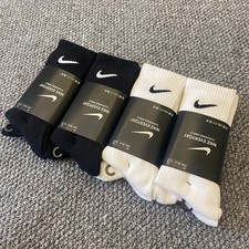 NEW Nike Dri-Fit 6-Pair Crew Socks - Cushioned for Gym & Sport, Unisex %