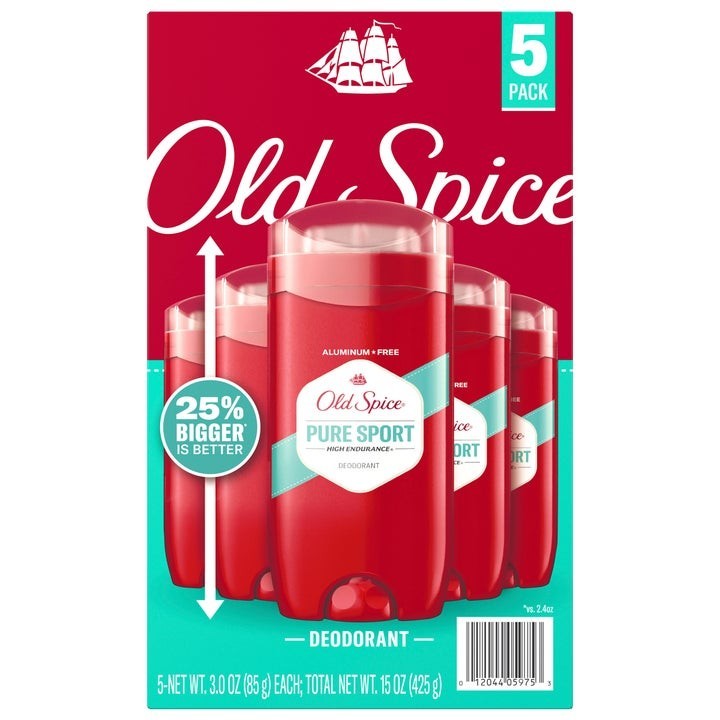 Old Spice High Endurance Deodorant 48-Hr. Pure Sport 3 Oz (5 Pack)