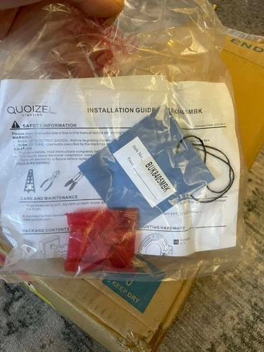 Quoizel Buckley 1 Light 15" Outdoor Lantern, Black/Clear Beveled - BUK8405MBK - Picture 13 of 13